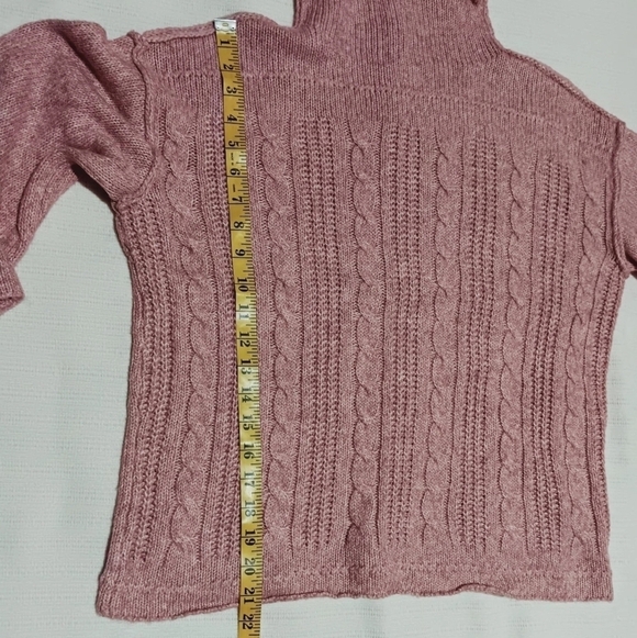 3 X$20 A.n.a. Womens Long Sleeve Turtleneck sweater size S color rose marl - Picture 7 of 9